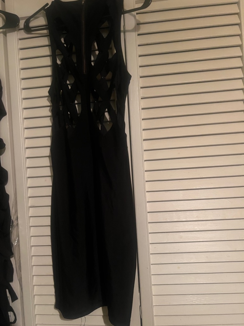 Boutique 9 Black Sleeveless Cutout Midi Dress